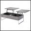 Table basse rectangulaire avec plateau relevable