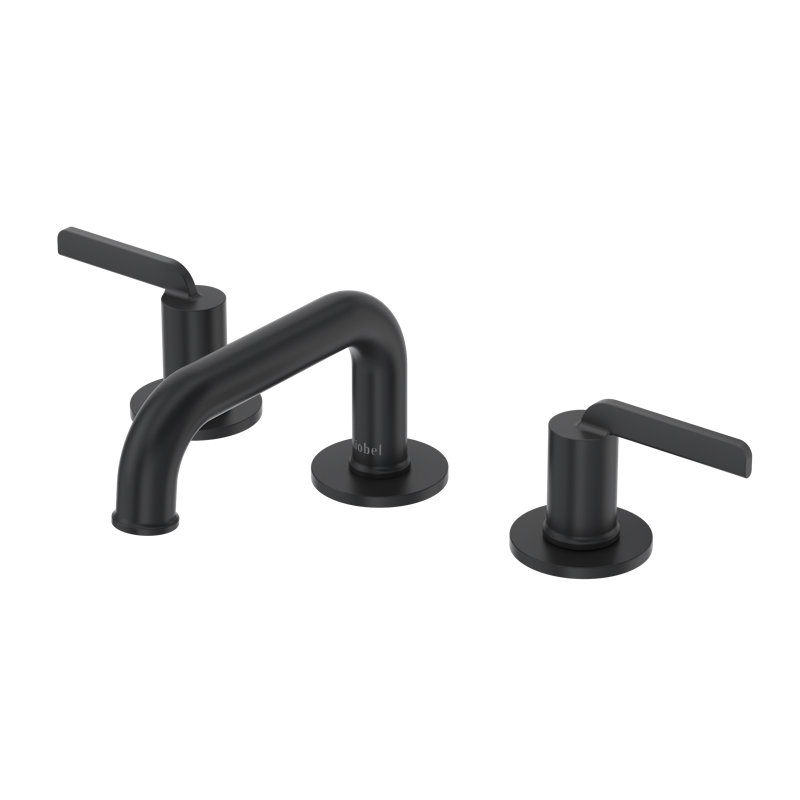 Robinet de lavabo surdimensionné avec bec bas Authentica, Noir, noir, noir, noir