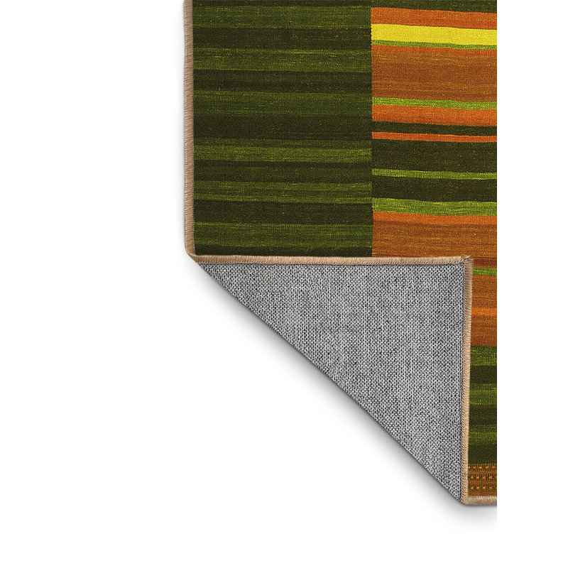Heidelies Performance Striped Indoor Rug, Rectangle 4' x 6'