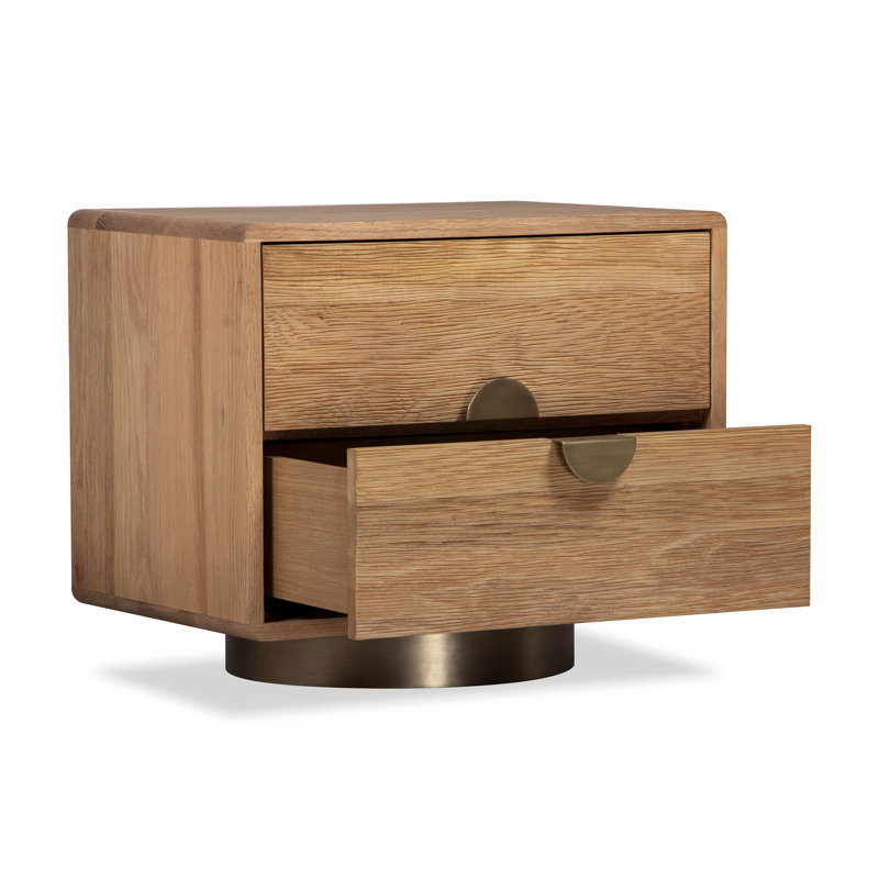 Mousaw Solid Wood Nightstand
