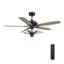 Ventilateur de plafond 52 po avec télécommande Huntley, ensemble d'éclairage inclus