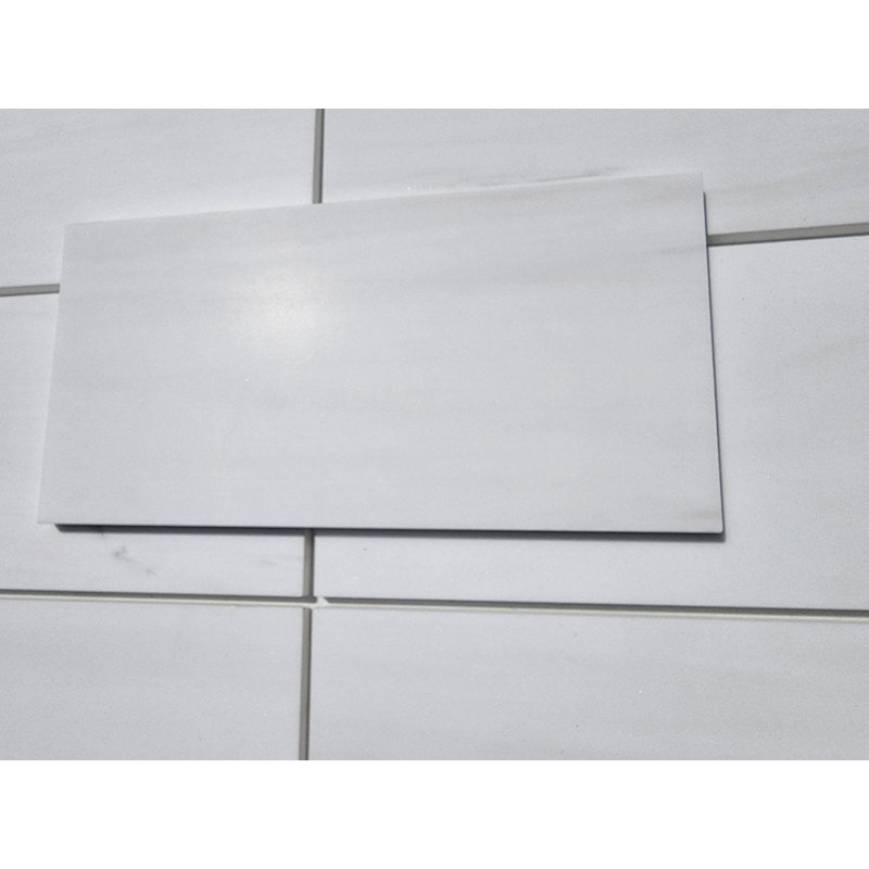 Bianco 6"x12" Dolomite Marble Look Floor Use Tile