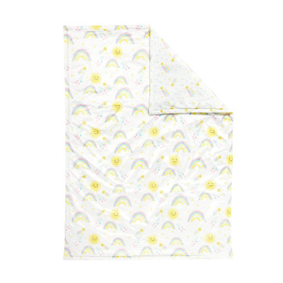 Couverture sherpa arc-en-ciel Sunshine