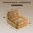 Armless Chenille Giant Bean Bag Chair 32" Extra Large Floor Lounger with Removable Cushion and High-Resiliency Support-1867998995