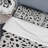 White And Black Snow Leopard Spots I Geometric Shapes Duvet Cover-513633040