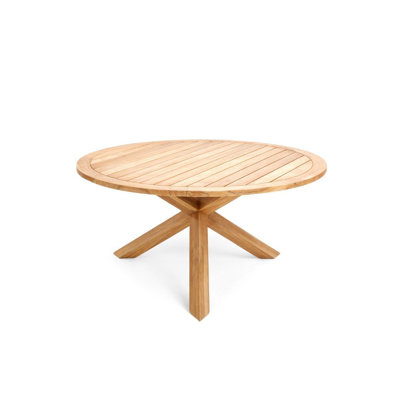 Table de salle à manger ronde en teck Winston