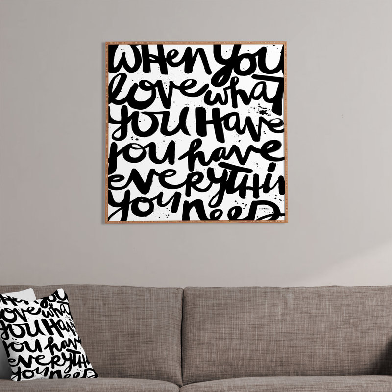 « if you love », art textuel encadré