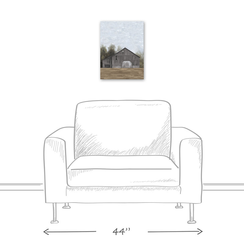 " Barnscape ", 16" H x 12" W x 1.25" D