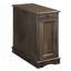 Table de bout, table d'appoint de style transitionnel moderne, table de chevet avec armoire de rangement