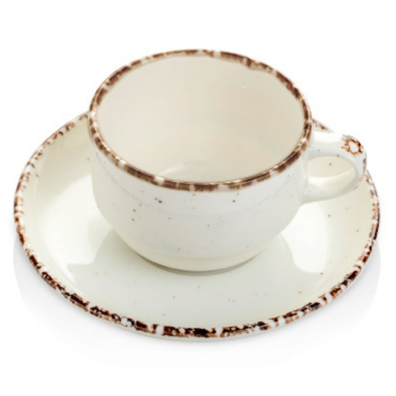 Sieber Porcelain Cappuccino Cup and Saucer