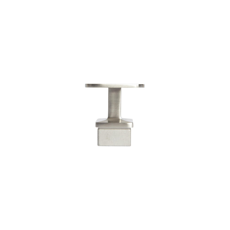 Square Profile Top Mounted Post Flat Fixed Saddle Stainless Steel Handrail Support