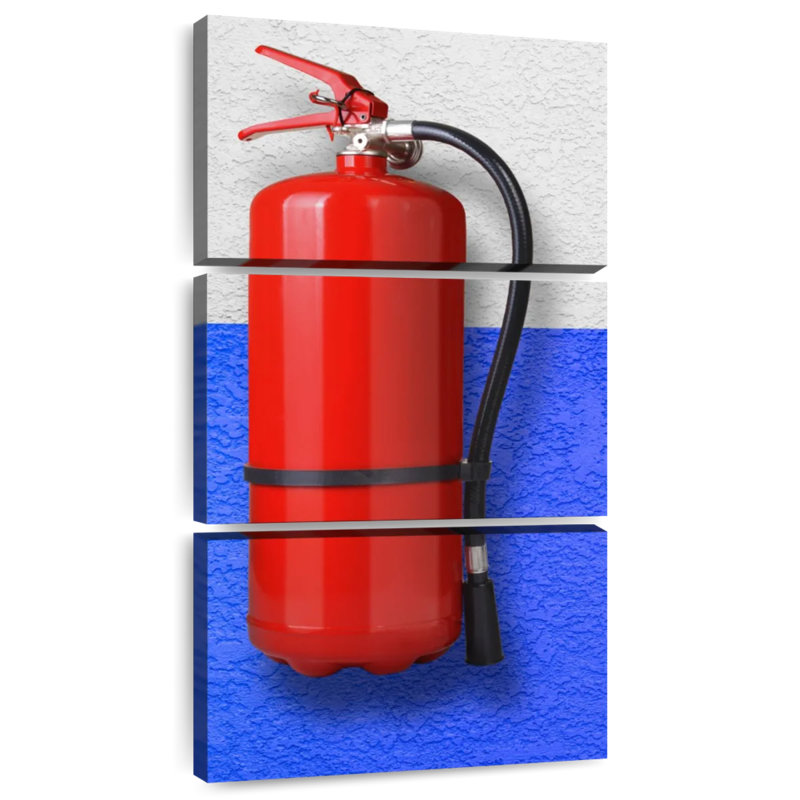 Extincteur d'incendie, H 27 po x l 12 po