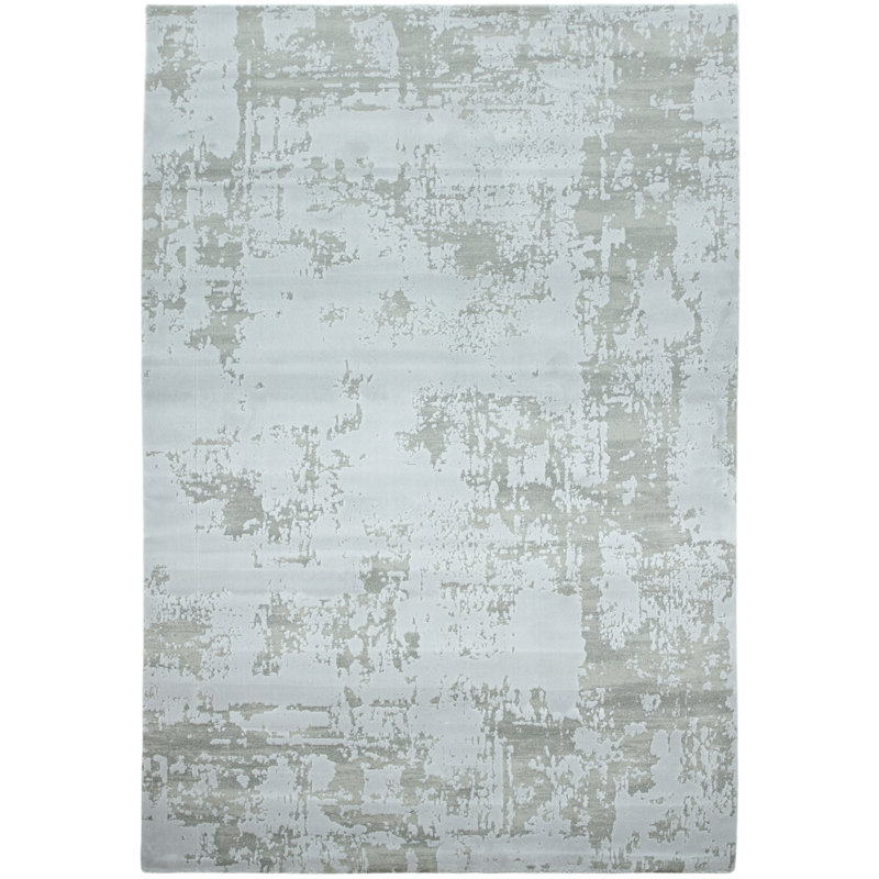 Flippen Soft Shiny Silver Area Rug, Rectangle 120 x 180cm