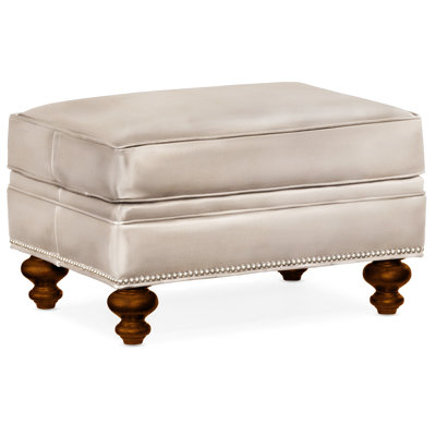 Repose-pieds rectangulaire en cuir véritable 26 "West
