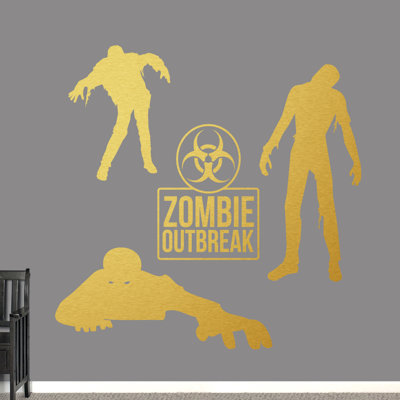 Ensemble de décalcomanie murale zombie