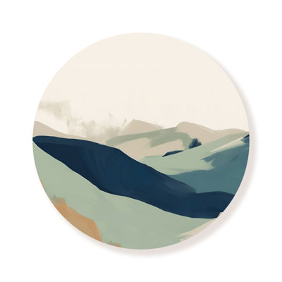 Sage Mountains Abstract Circle