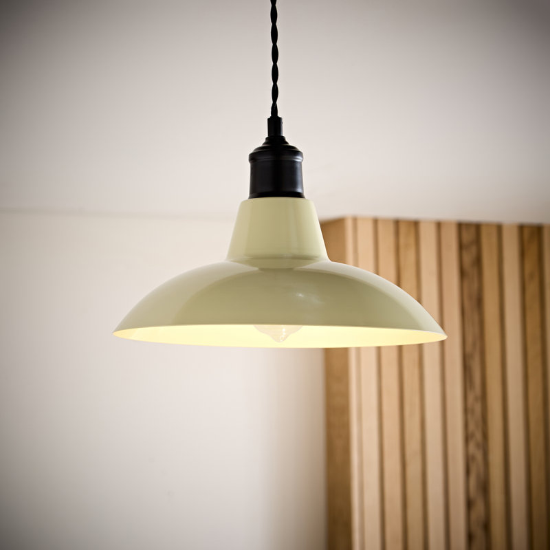 12.2cm H Metal Bowl Pendant Shade ( Screw On ), Dark Cream
