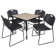 Kee Mobile Square Breakroom Table and Chair Set