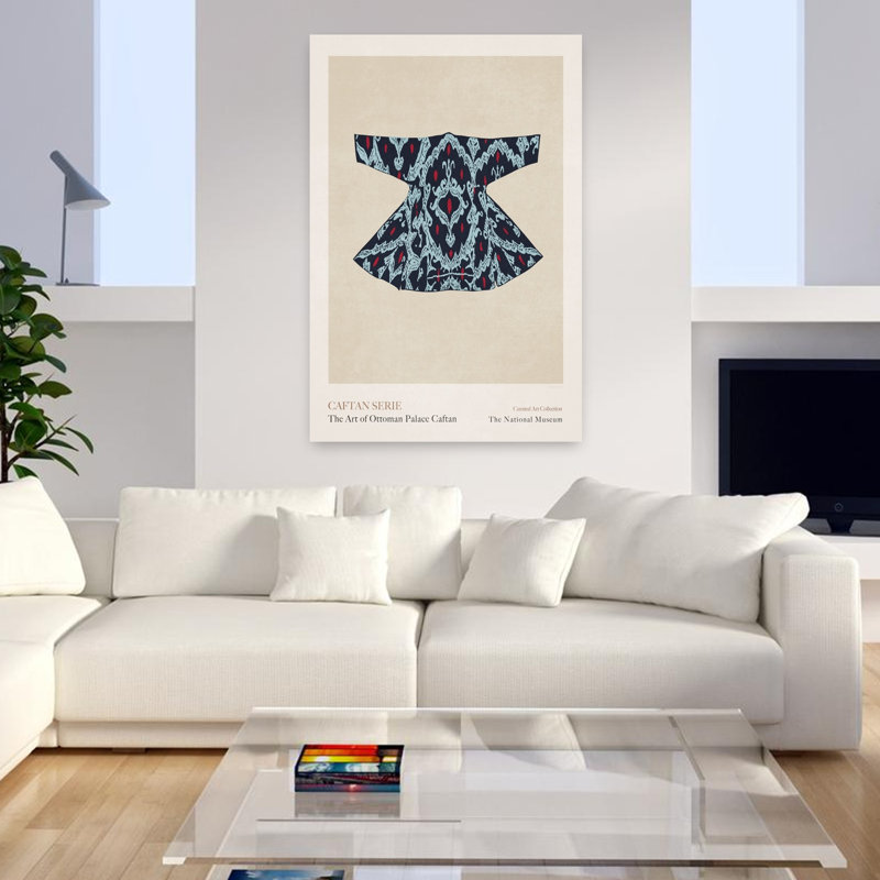 Ornement, repose-pieds caftan traditionnel, art mural, H 48 po x l 32 po