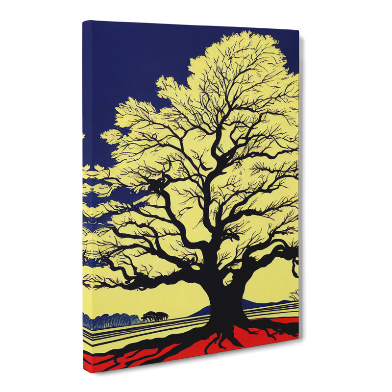 Oak Tree Pop - Wrapped Canvas, 50cm H x 35cm W x 3cm D