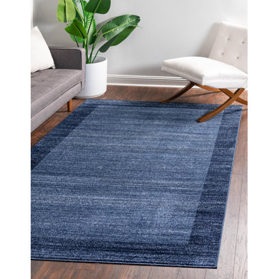 Tapis bleu marine Hermina