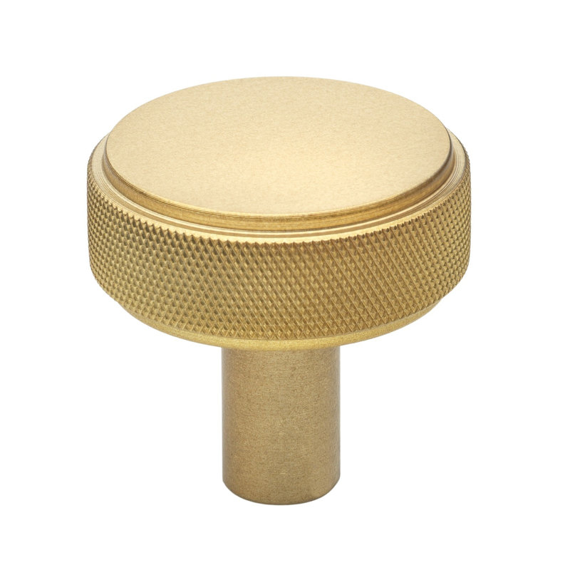 Kapri Collection 1 1/2" Diameter Round Knob, Satin Gold