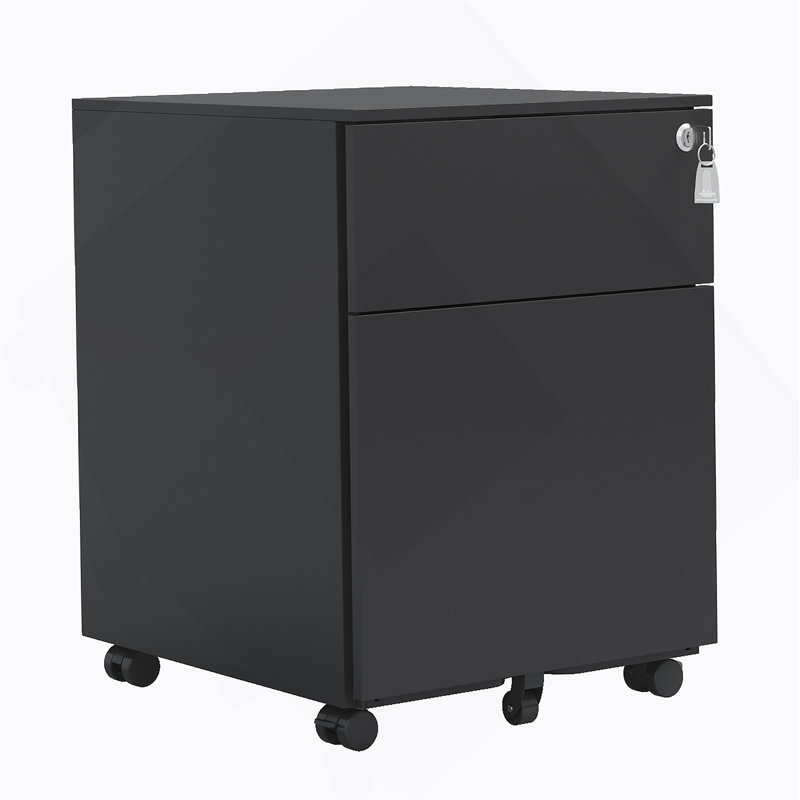 Drawer Mobile File Cabinet With Lock Steel File Cabinet  Legal/Letter/A/F , Y Assembled Except  Wheels, Home/ Office Design,