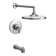 Moen Arris Posi-Temp Tub and Shower Trim Kit with 10-Inch Eco-Performance Rain Shower
