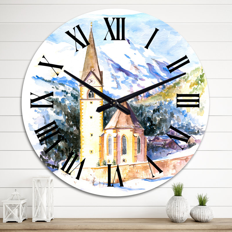 Petite horloge murale Mid-Century, Grand