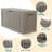 46.29"W 80 Gallon Water Resistant Resin Lockable Deck Box(Light Brown/Gray)-123058101