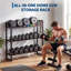 Support à haltères à 3 niveaux, support de poids de 260 lb par niveau pour la gymnastique à domicile