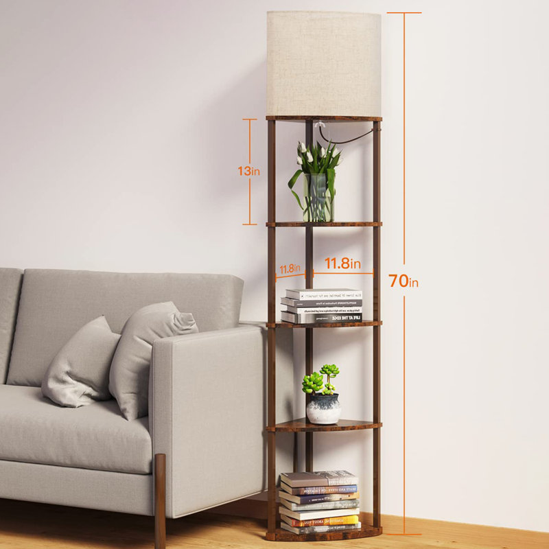 Lampe sur pied à 5 niveaux, Rétro