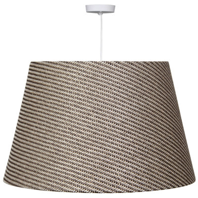 22cm H Linen Empire Lamp Shade ( Uno ) in Grey
