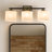 21'' 3-light Modern Elegant Brass And Black Bathrooom Vanity Light With Milk White Glass Shades