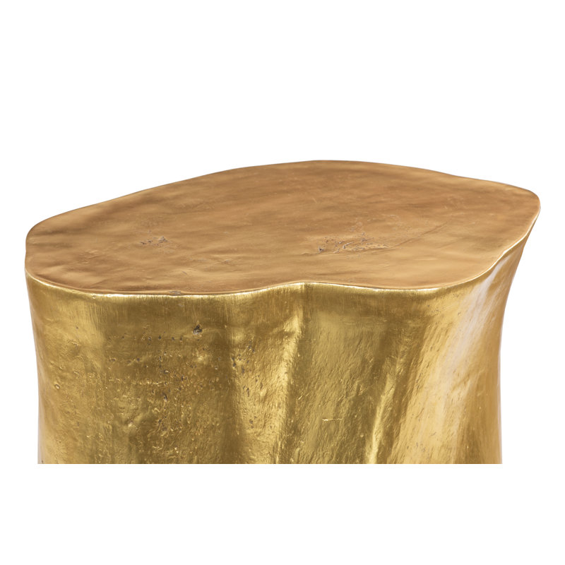 Log Dining Table, Gold