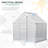 74.4" W x 6' D Greenhouse