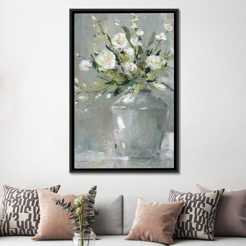 Country Bouquet II, Toile avec cadre noir, H 60 po x l 40 po x P 1,5 po