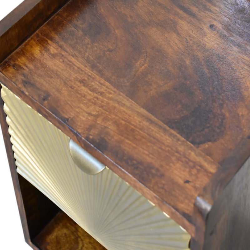 30cm W Steel Bedside Table