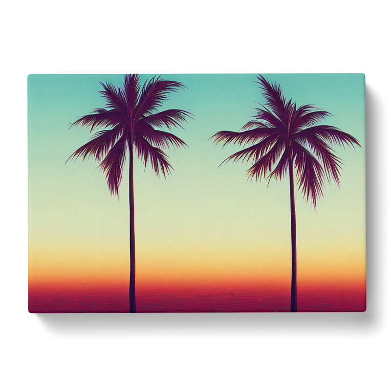 Pleasing Palm Trees - Wrapped Canvas, 50cm H x 76cm W x 3cm D