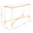 50'' Glass Top Console Table