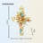 Coastal Shell Cross Wreath 13"