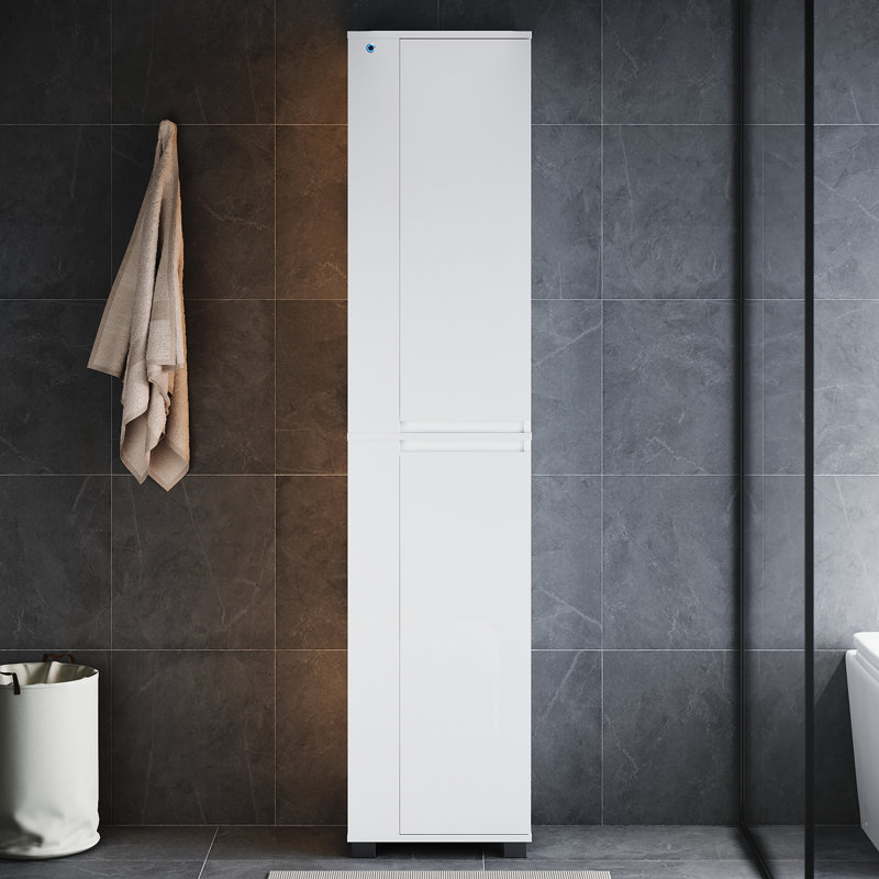 Bathroom Storage, 180x40x30cm Tall Linen Cabinet