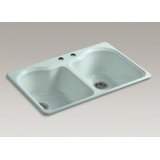 Hartland 33" L x 22" W x 9-5/8" Double Basin Drop-In Kitchen Sink