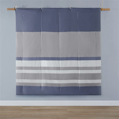 Striped Comforter Set With Bed Sheets