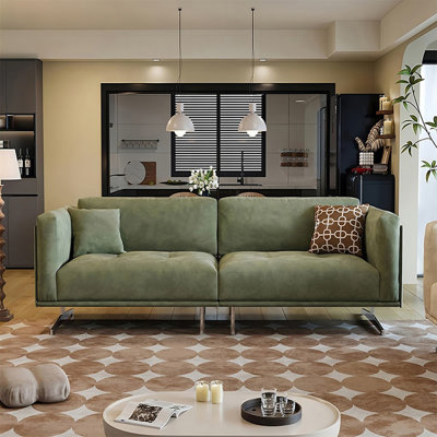 Coussin modulaire vert 100% polyester