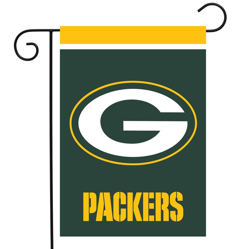 Drapeau de jardin sous licence Green Bay Packers NFL, Vert / blanc / jaune, Green Bay Packers