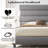 Luxury 60-Inch Asymmetrical High-Back Linen Upholstered Platform Bed - Memory Foam Compatible, No Box Spring Needed | Elevate Your Bedroom with Contemporary Style & Restful Comfort-94914999-94914997