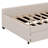 Upholstered Platform Bed With USB And Trundle-1068871440