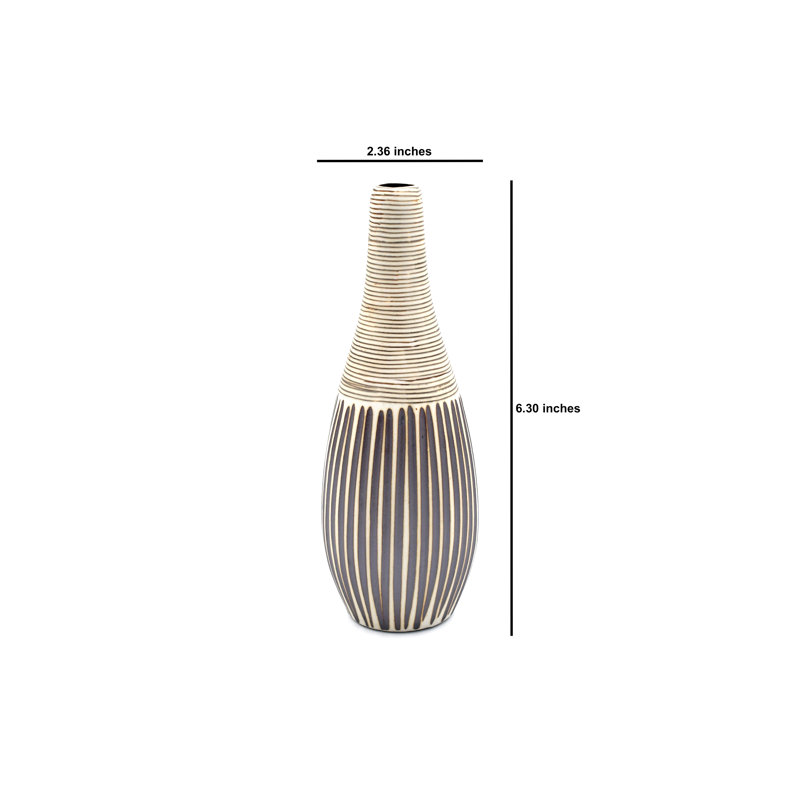 Vase de table Alaxandria, Brun