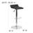 Noriega Swivel Upholstered Adjustable Height Counter Stool with Metal Frame-1353228716